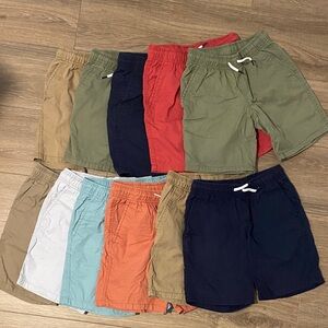 Lot of 11 Boys Cat & Jack pull up shorts